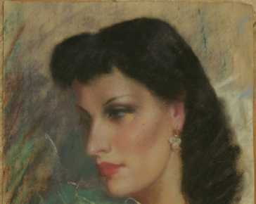 Aligo' Giovanni - Woman dressed in green